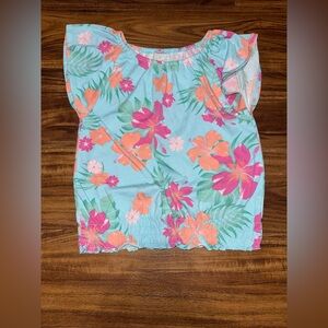 Girls Floral Shirt Size XXL (16)